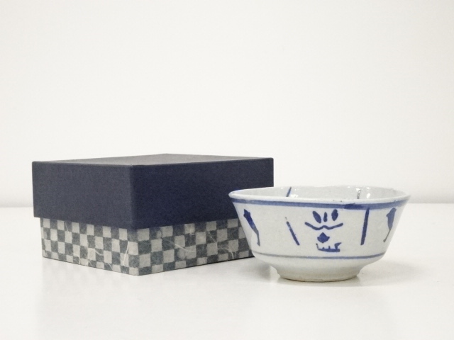 JAPANESE TEA CEREMONY / CHAWAN(TEA BOWL) / UNDERGLAZE BLUE